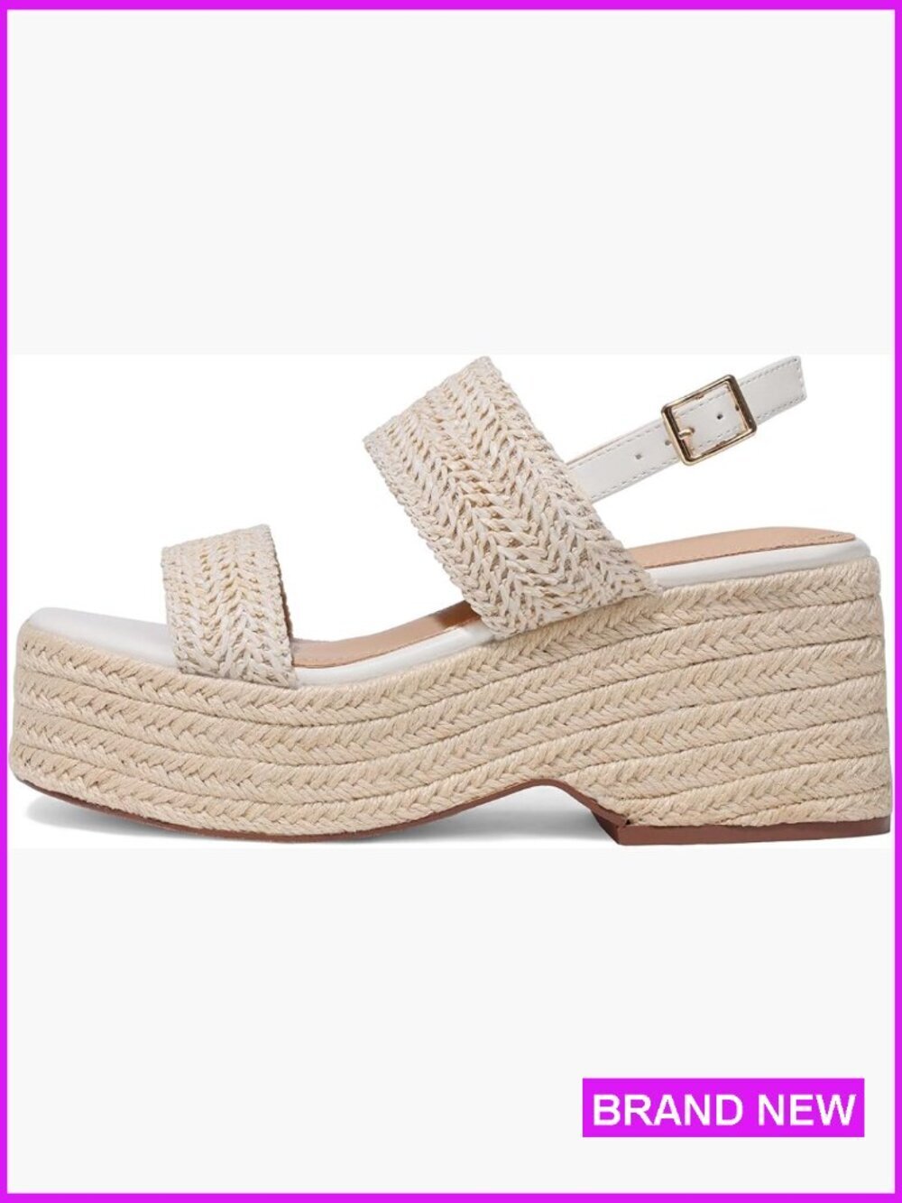 Platform Wedge Sandals Open Toe Ankle Strap Summer Espadrille Beach Shoes